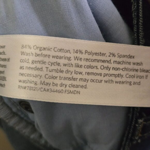 Eileen Fisher Organic Cotton Stretch Straight Ankle Jeans Size 10 - Picture 7 of 7